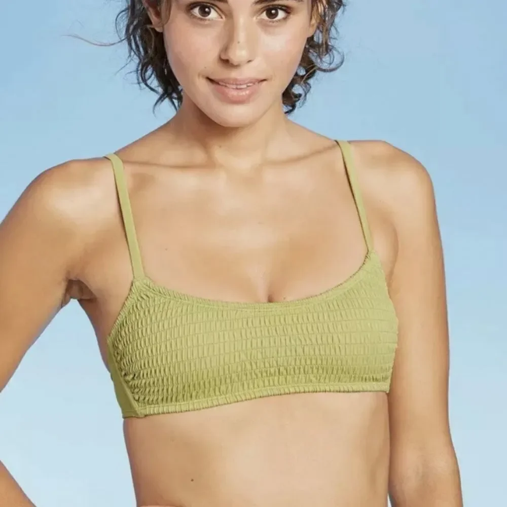 Bathing Suits for Women Size S Xhilaration Textured Bralette Bikini Top